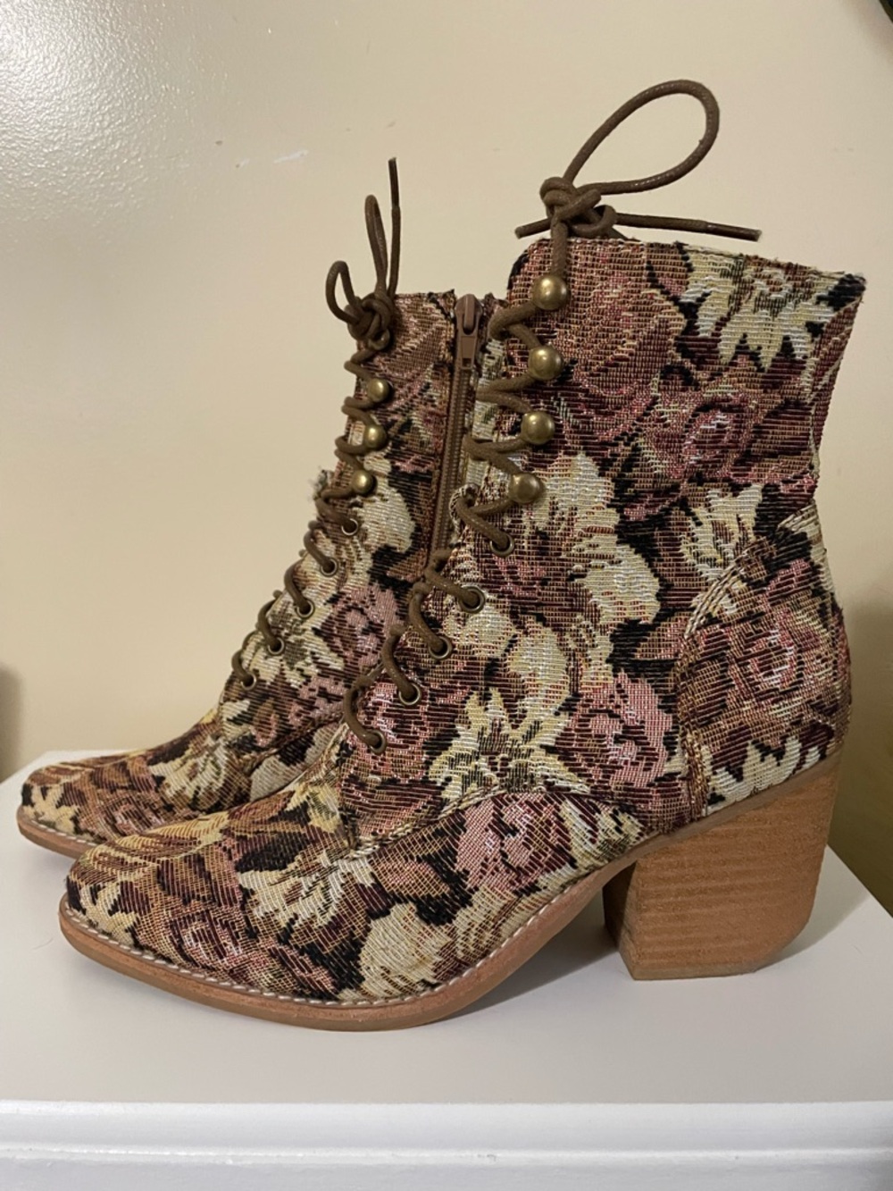 Jeffrey Campbell Floral Tapestry Bootie